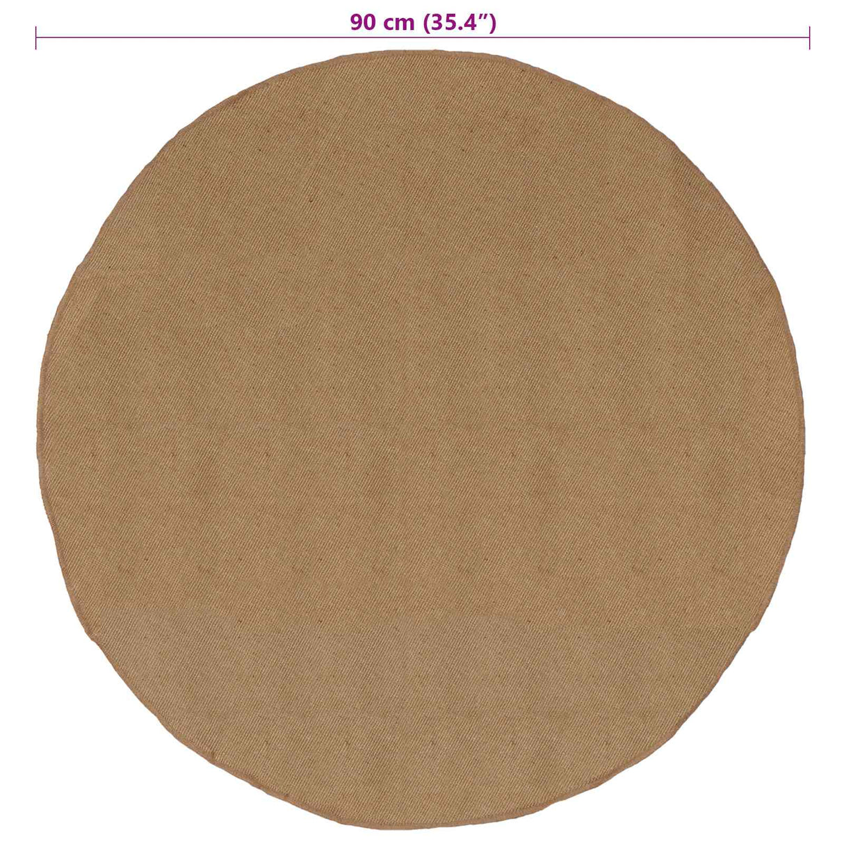 vidaXL Rugs Natural Ø 90 cm Jute
