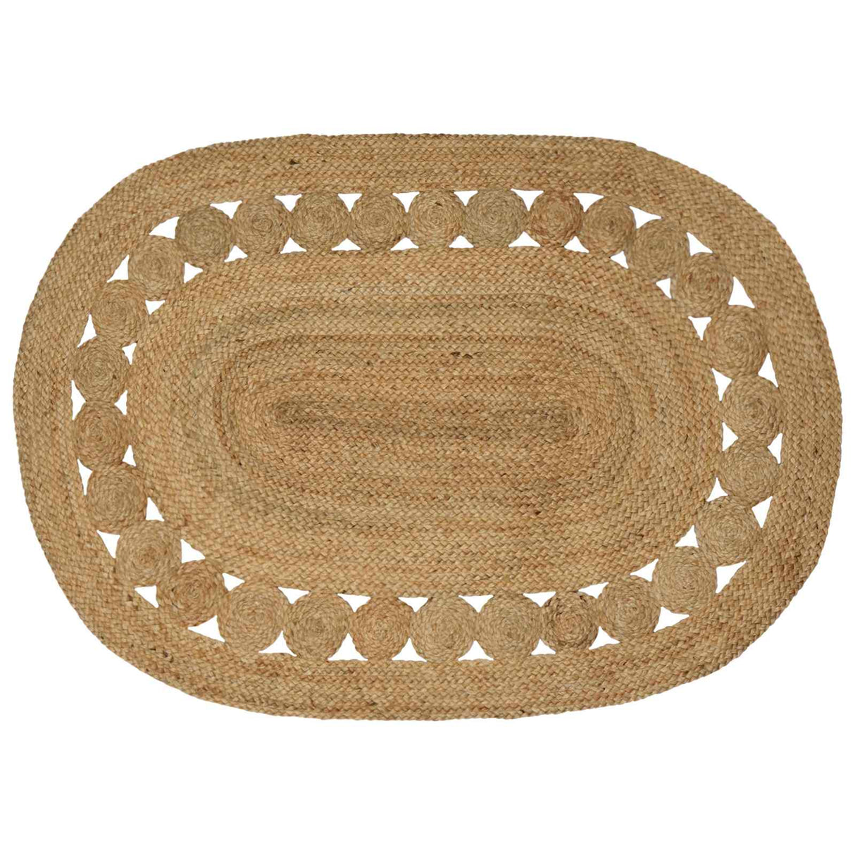 vidaXL Tapijt Bruin 100 x 152 cm Jute