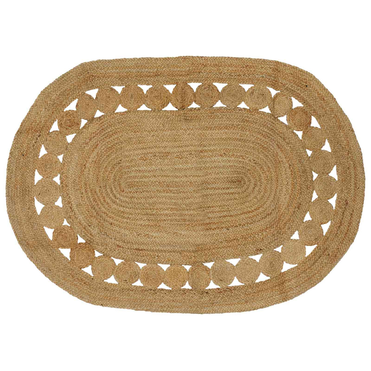 vidaXL Tapijt Bruin 100 x 152 cm Jute