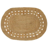 vidaXL Tapijt Bruin 100 x 152 cm Jute