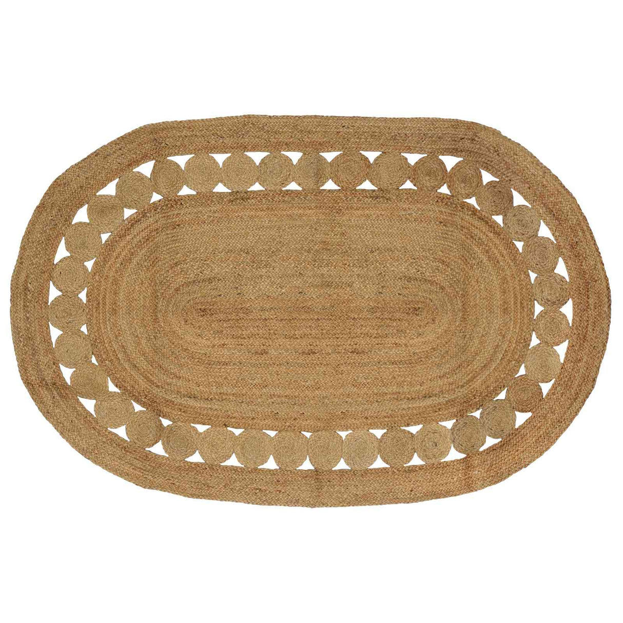 vidaXL Tapijt Bruin 100 x 152 cm Jute