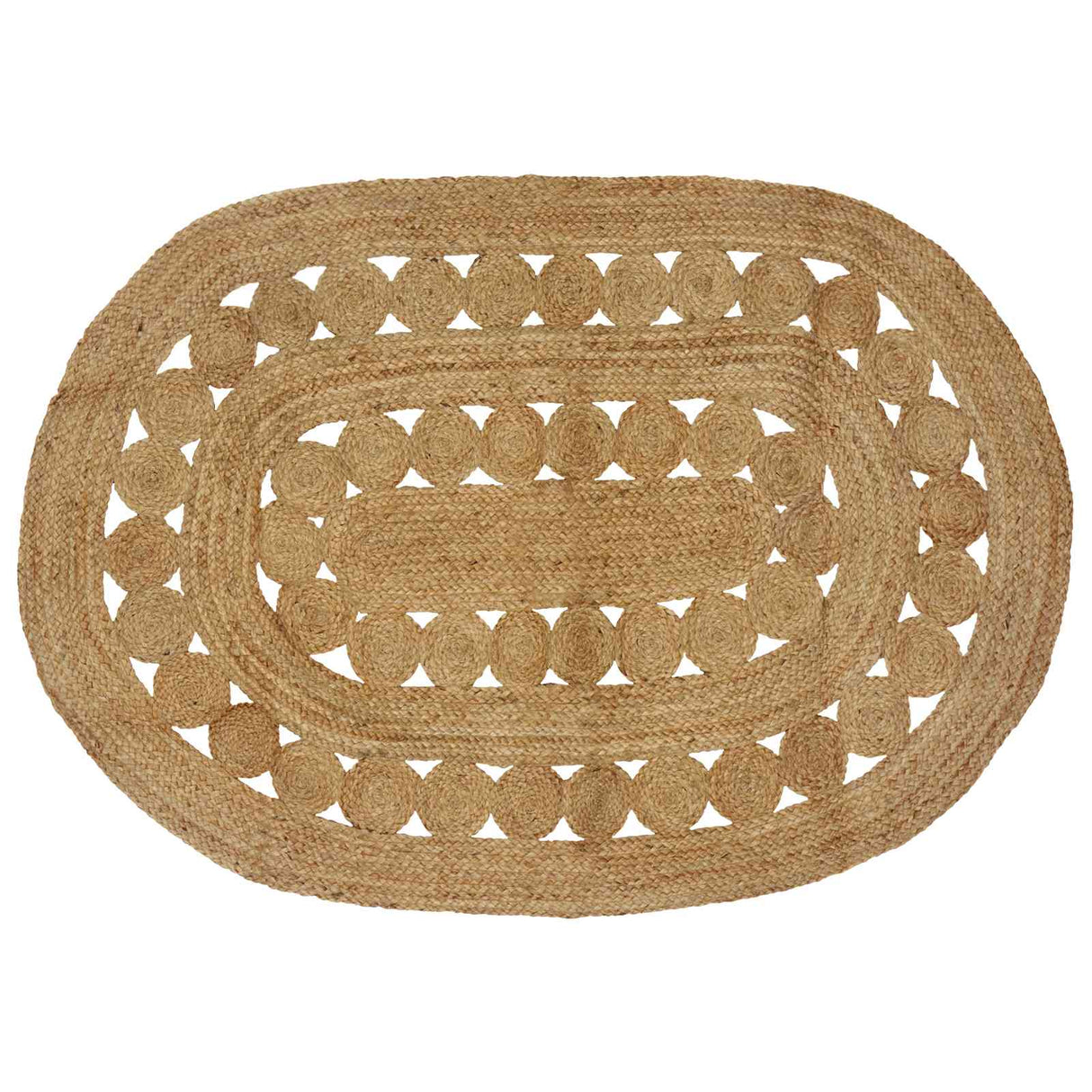 vidaXL Tapijt Bruin 100 x 152 cm Jute