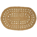 vidaXL Tapijt Bruin 100 x 152 cm Jute