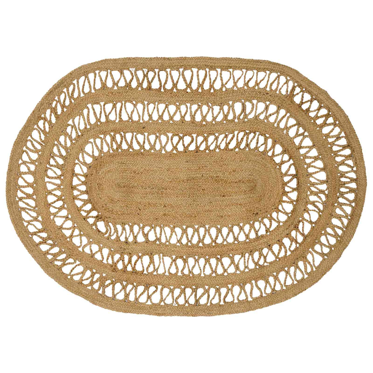 vidaXL Tapijt Bruin 100 x 152 cm Jute