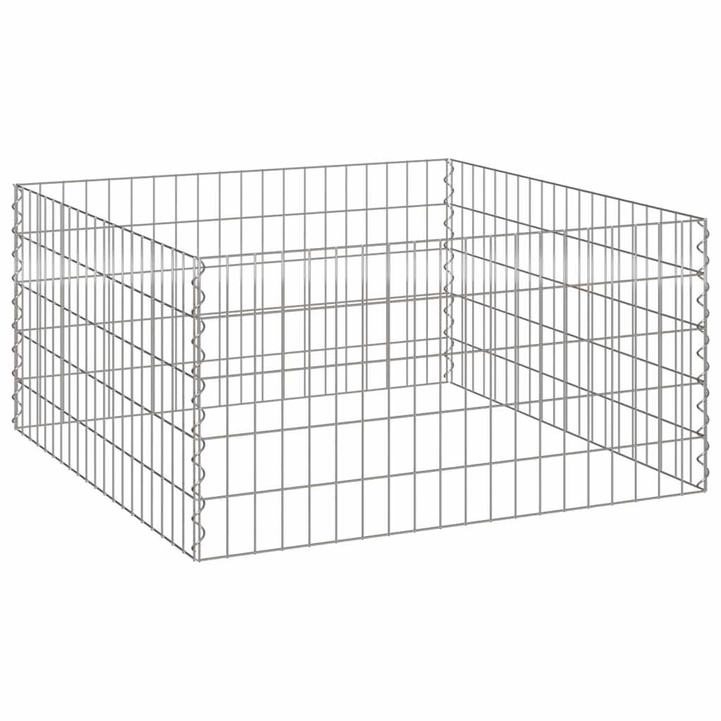 vidaXL Vierkante Komposteerder 50 x 50 x 50 cm IJzer