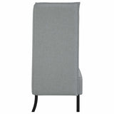 vidaXL Hoog rugbank 101cm Lichtgrijs Stof