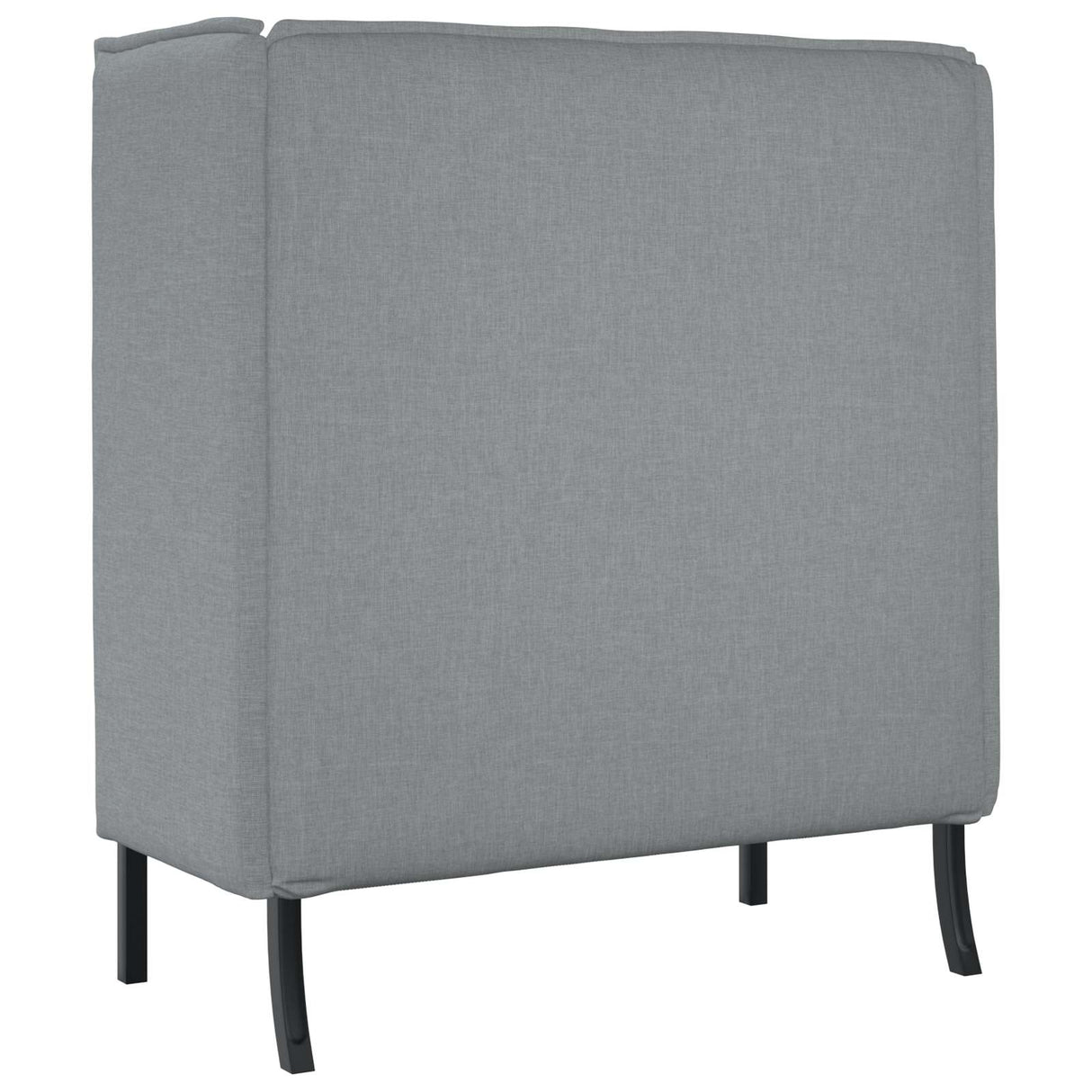 vidaXL Hoog rugbank 101cm Lichtgrijs Stof