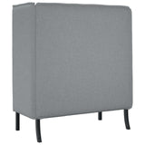 vidaXL Hoog rugbank 101cm Lichtgrijs Stof