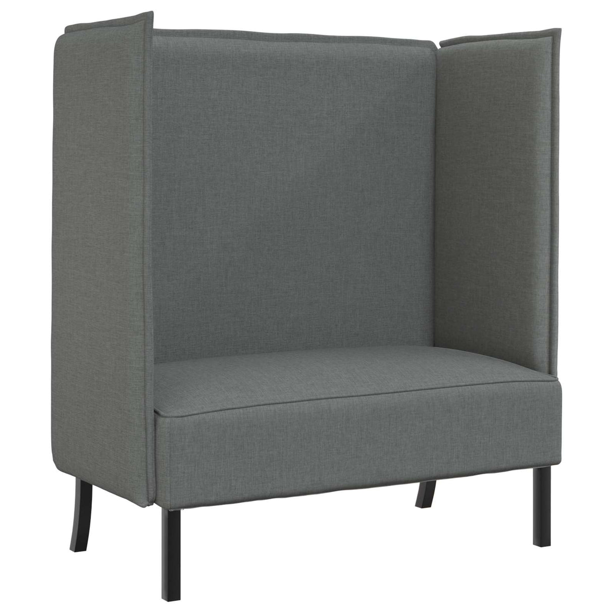 vidaXL Hoog rugbank 101cm Lichtgrijs Stof