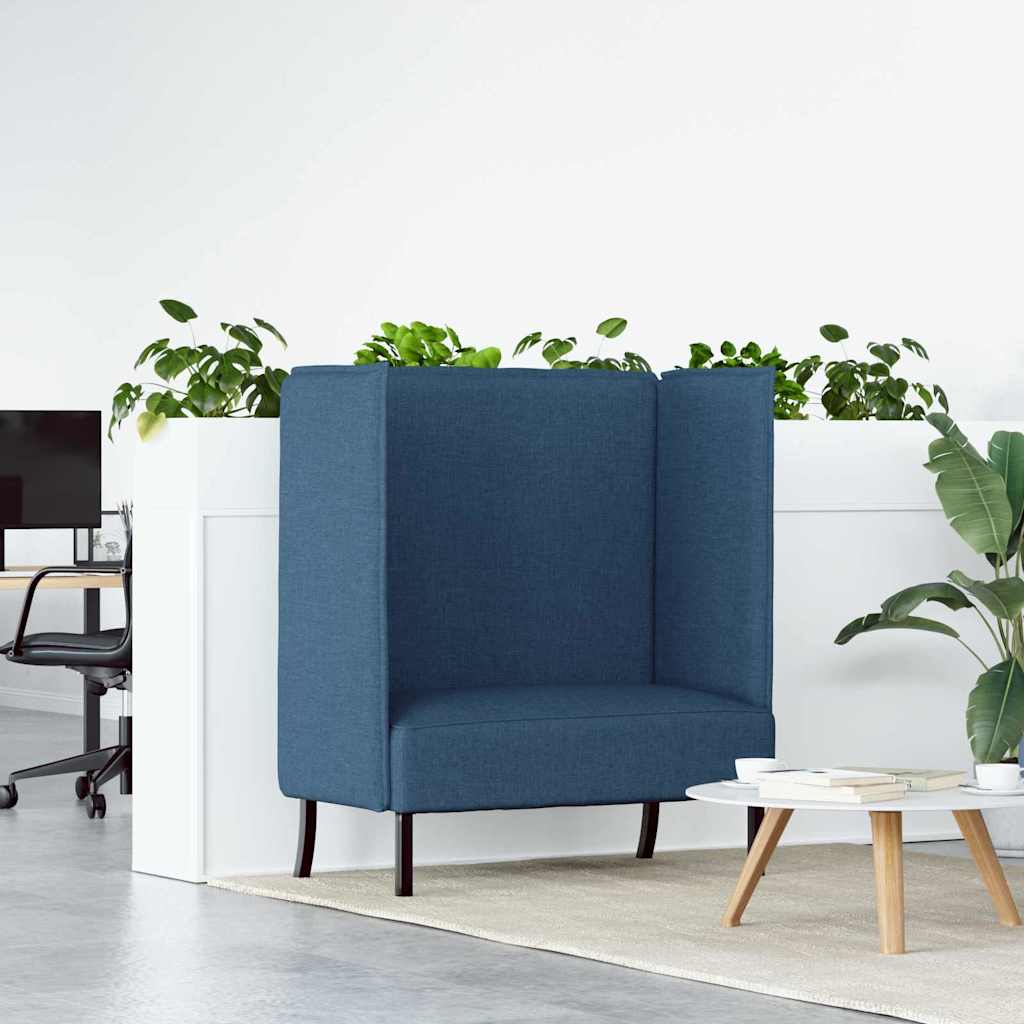 vidaXL Hoog rugbank 101cm Lichtgrijs Stof