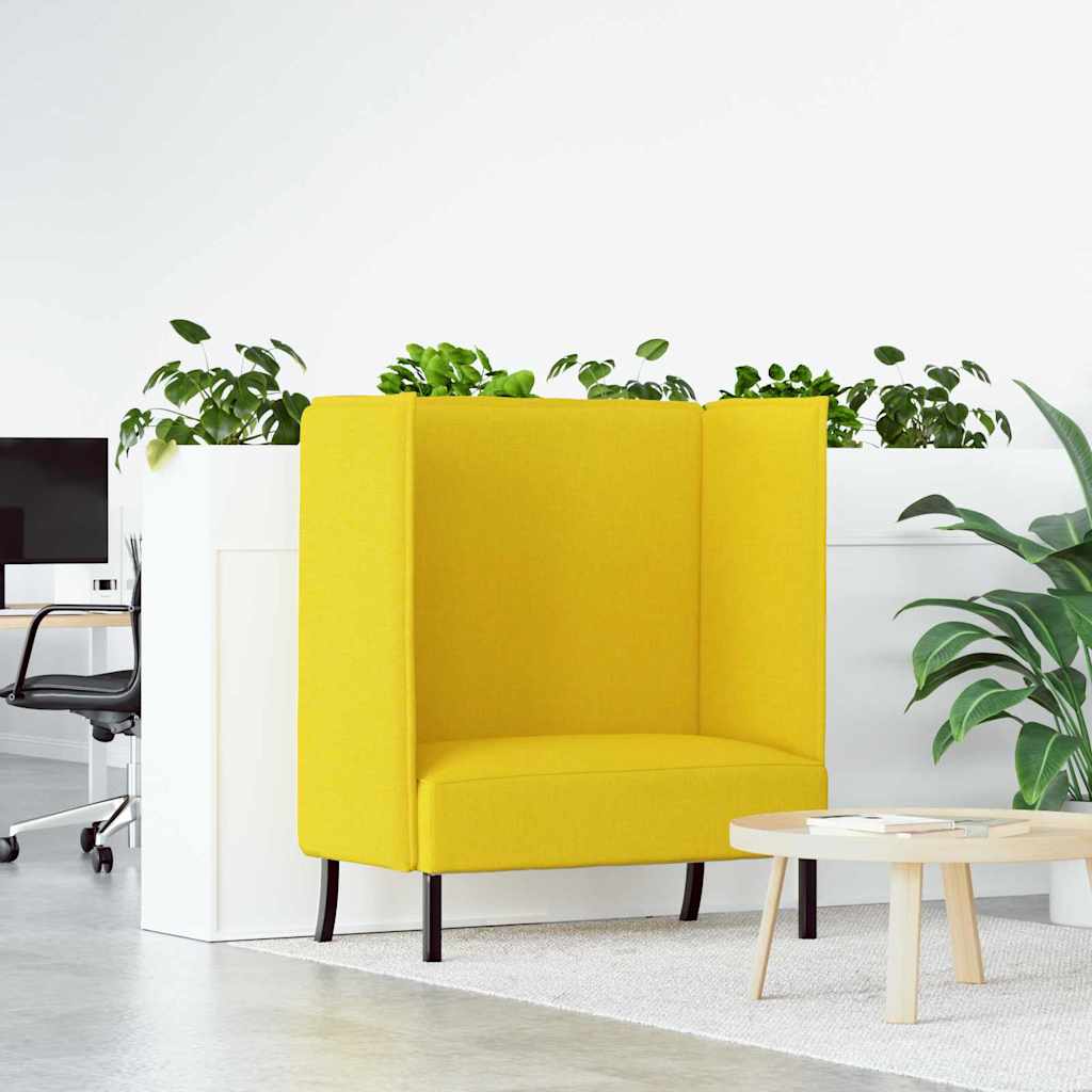 vidaXL Hoog rugbank 101cm Lichtgrijs Stof