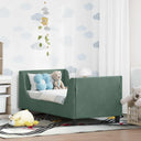 vidaXL Toddler Bed Frame with Headboard Dark Grey 70 x 140 cm Velvet