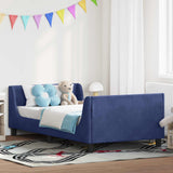 vidaXL Toddler Bed Frame with Headboard Dark Grey 70 x 140 cm Velvet
