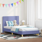 vidaXL Peuterbedframe met hoofdboard Lichtgrijs 70 x 140 cm Stof