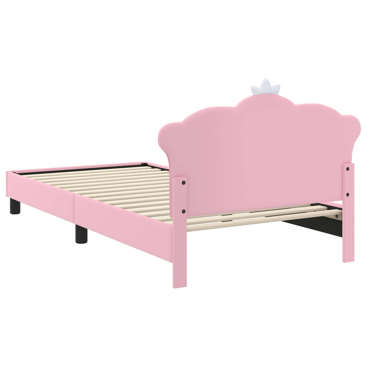 vidaXL Kinderen bedframe met hoofdboard Roze 80 x 200 cm PU