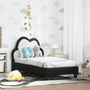 vidaXL Peuterbedframe met hoofdboard Roze 70 x 140 cm PU
