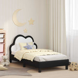 vidaXL Peuterbedframe met hoofdboard Roze 70 x 140 cm PU