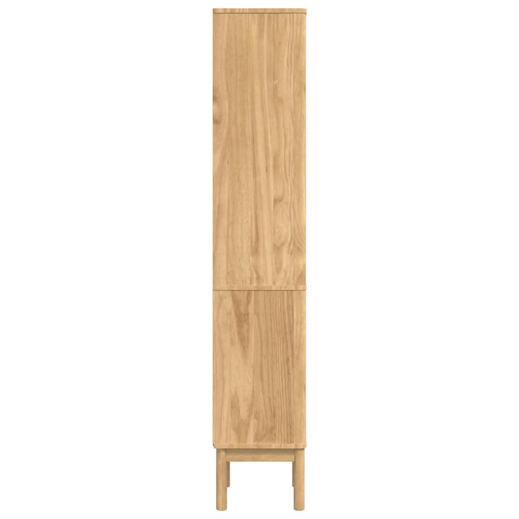 vidaXL Badkamer Hoge Kast met plank FLORO Wasbruin 35 x 30 x 160 cm