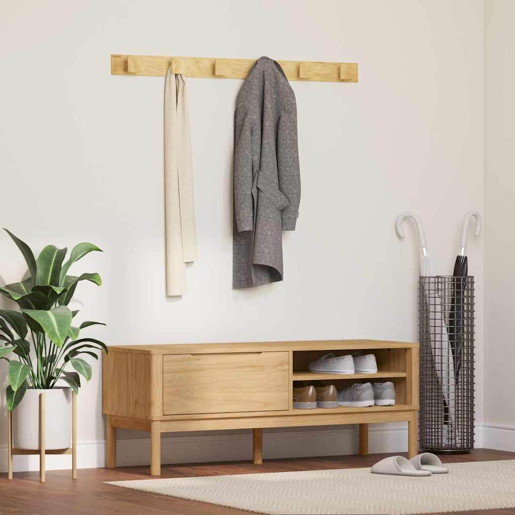vidaXL Gangbank FLORO Wasbruin 115 x 40 x 45 cm Massief vurenhout