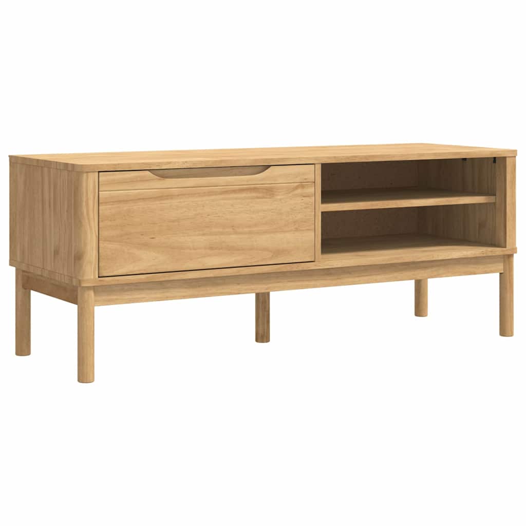 vidaXL Gangbank FLORO Wasbruin 115 x 40 x 45 cm Massief vurenhout
