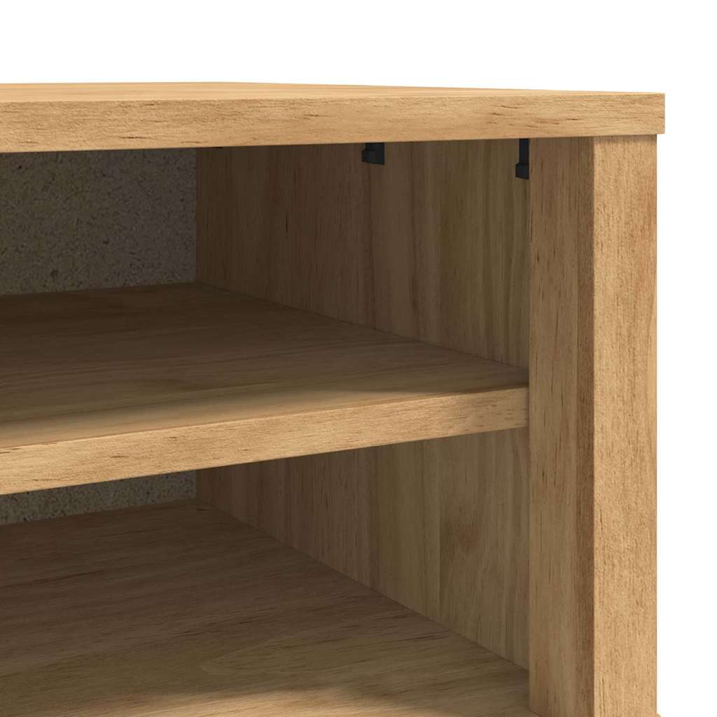 vidaXL Gangbank FLORO Wasbruin 115 x 40 x 45 cm Massief vurenhout