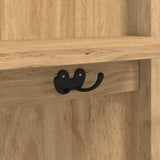 vidaXL hal kast FLORO Wasbruin 50 x 40 x 158 cm Massief vurenhout