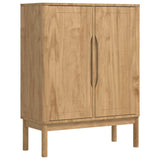 vidaXL Dressoir FLORO Wasbruin 70 x 30 x 70,5 cm Massief vurenhout