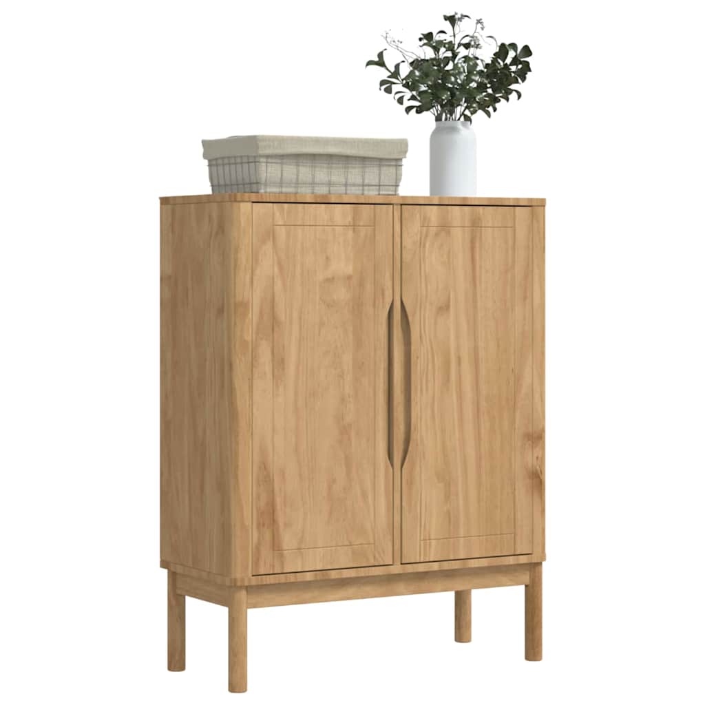 vidaXL Dressoir FLORO Wasbruin 70 x 30 x 70,5 cm Massief vurenhout