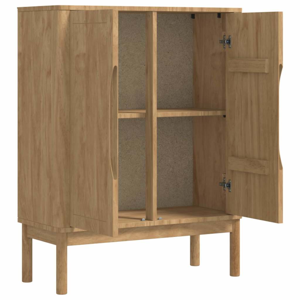 vidaXL Dressoir FLORO Wasbruin 70 x 30 x 70,5 cm Massief vurenhout