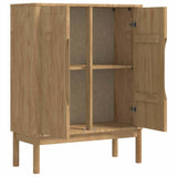 vidaXL Dressoir FLORO Wasbruin 70 x 30 x 70,5 cm Massief vurenhout