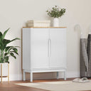 vidaXL Dressoir FLORO Wasbruin 70 x 30 x 70,5 cm Massief vurenhout
