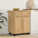 vidaXL Keuken Trolley FLORO Wasbruin 72,5 x 45 x 80 cm