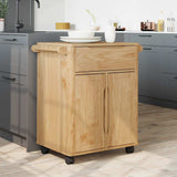 vidaXL Keuken Trolley FLORO Wasbruin 72,5 x 45 x 80 cm