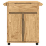 vidaXL Keuken Trolley FLORO Wasbruin 72,5 x 45 x 80 cm