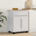 vidaXL Keuken Trolley FLORO Wasbruin 72,5 x 45 x 80 cm