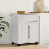 vidaXL Keuken Trolley FLORO Wasbruin 72,5 x 45 x 80 cm