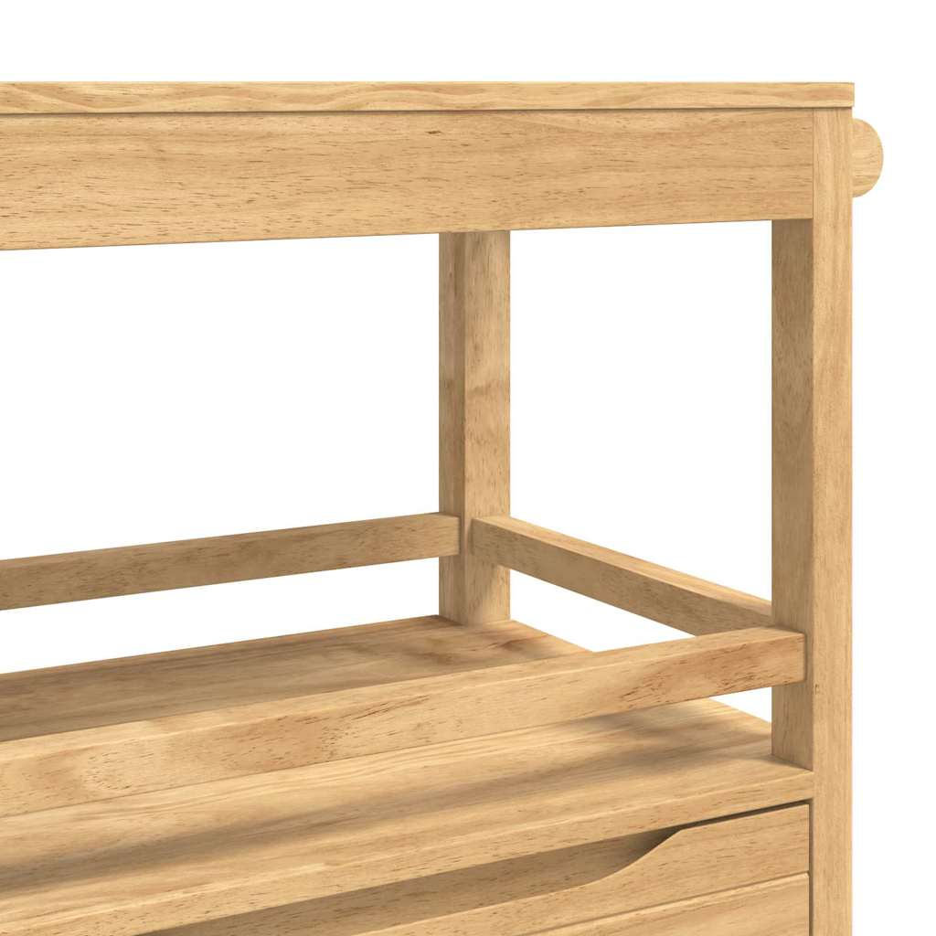 vidaXL Keuken Trolley FLORO Wasbruin 72,5 x 45 x 80 cm