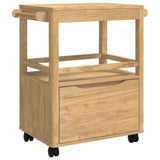 vidaXL Keuken Trolley FLORO Wasbruin 72,5 x 45 x 80 cm