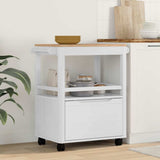 vidaXL Keuken Trolley FLORO Wasbruin 72,5 x 45 x 80 cm