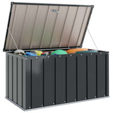 vidaXL Tuinopslagdoos Zwart 101 x 56,5 x 50 cm Staal