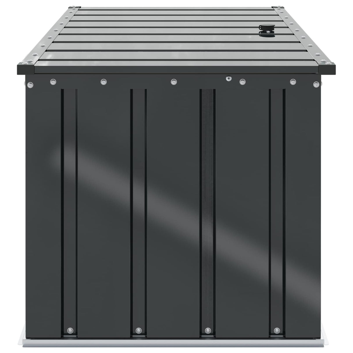 vidaXL Tuinopslagdoos Zwart 101 x 56,5 x 50 cm Staal