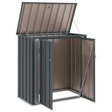 vidaXL Garden Storage Box Black 101.5 x 57 x 100.5 cm Steel