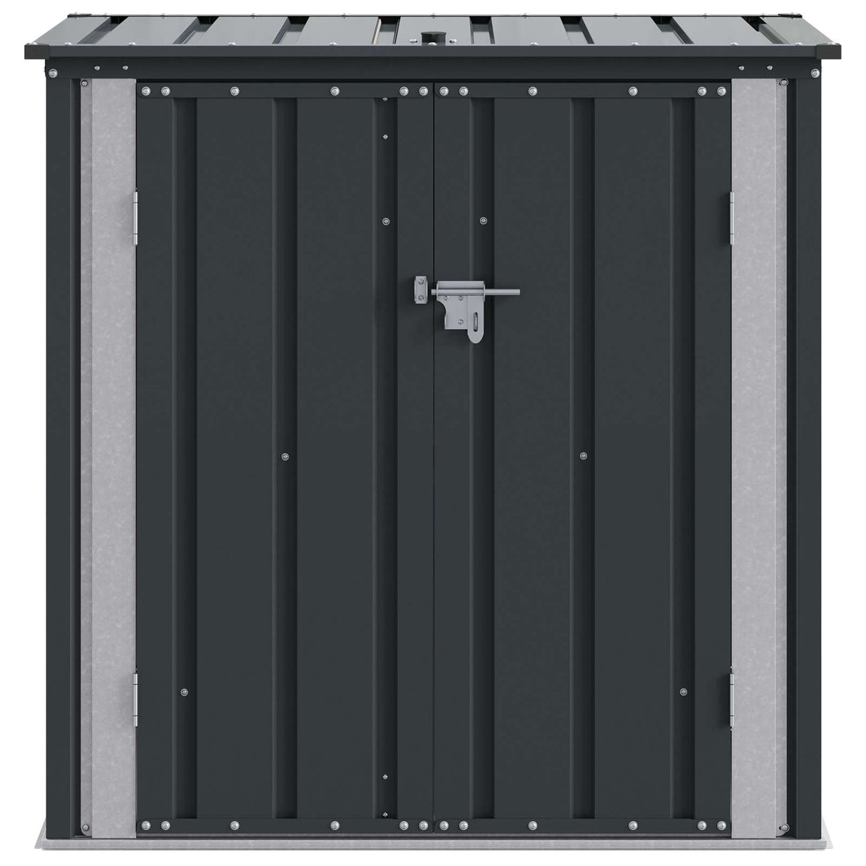 vidaXL Garden Storage Box Black 101.5 x 57 x 100.5 cm Steel