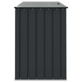 vidaXL Tuinopslagdoos Zwart 151,5 x 82 x 110,5 cm Staal
