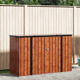 vidaXL Tuinopslagdoos Zwart 151,5 x 82 x 110,5 cm Staal