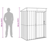 vidaXL Garden Sheds Anthracite 137 x 81 x 180 cm Metal