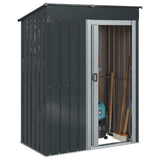 vidaXL Garden Sheds Anthracite 137 x 81 x 180 cm Metal