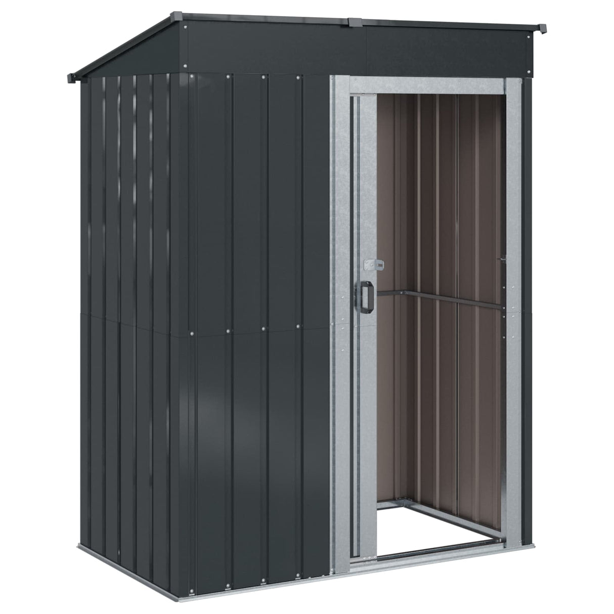 vidaXL Garden Sheds Anthracite 137 x 81 x 180 cm Metal