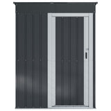 vidaXL Garden Sheds Anthracite 137 x 81 x 180 cm Metal