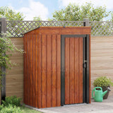 vidaXL Garden Sheds Anthracite 137 x 81 x 180 cm Metal
